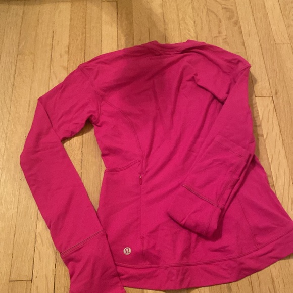 pink raspberry Lululemon long sleeve top - Picture 4 of 4